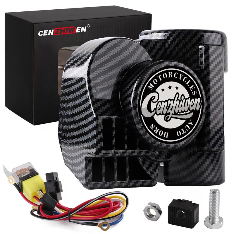 Super Loud 12V Air Horn Kit 120DB with Compressor Universal Motorcycle Truck Car Horn