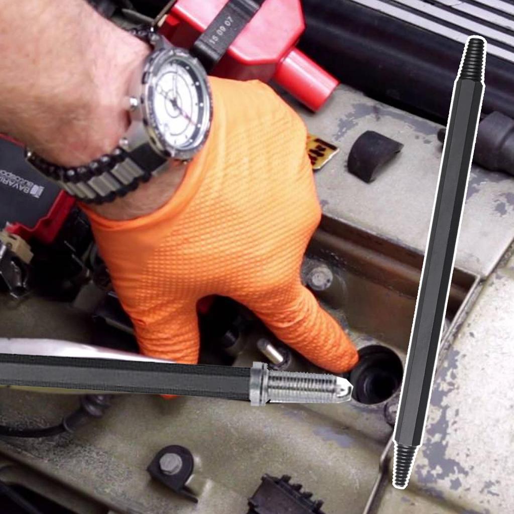 Broken Spark Plug Extractor Tool Car Damaged Spark Plug Repair Tools Double-Ended Reverse Thread Tap For Motorcycle Mechanic
