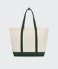 Musinsa Standard Daily Canvas Tote Bag [Ivory/Green]