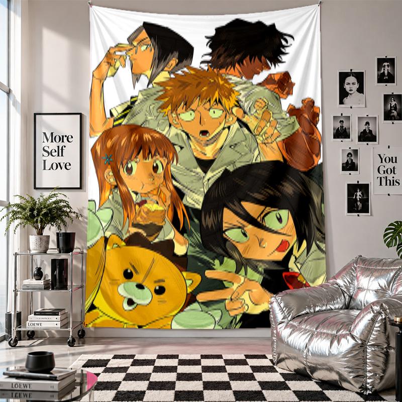 Wall TapestryBleach anime Art Hanging Cloth Decorative Background Cover for Room Decoration