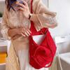 Yarn Hollow Out Large Capacity Shoulder Bags Summer New Ladies Bags Casual Soft Versatile Women's Handbags