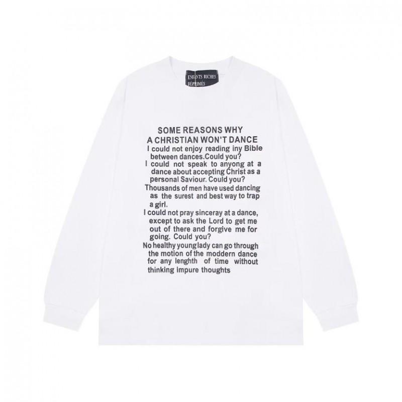 ERD Sad Rich Kid Lip Print Letter Oversized Hoodie Men Women
