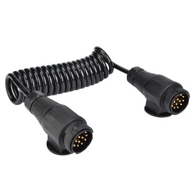 13 Pin Trailer Plug Wiring Spring Cable Connector Adapter for Trailer Caravan