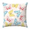 Seamless Watercolor Butterfly Digital Printing Short Plush Pillow Covers for Car Sofa Office Cushion Cover Home Goods 60x60cm