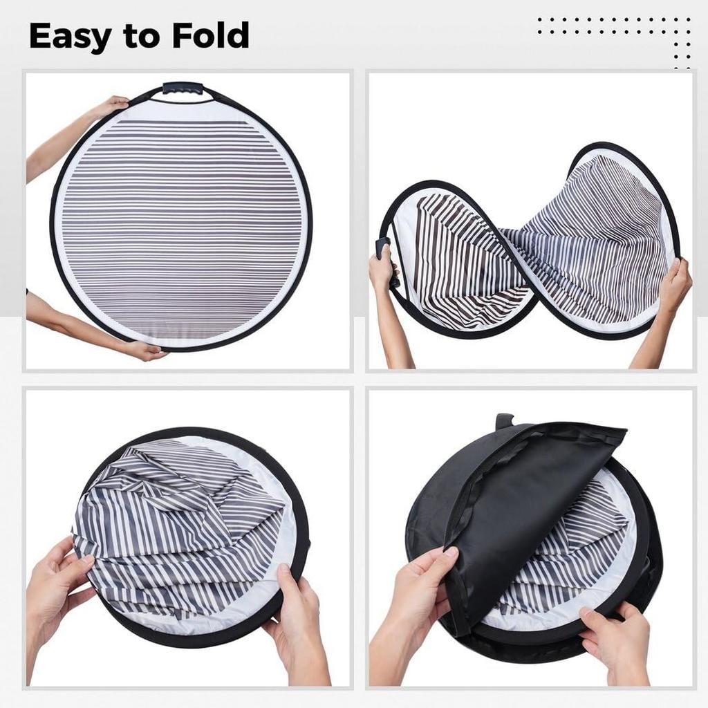 Homaisson Car Dent Detection Board With Storage Bag, 32 Inch Striped Light Reflector Board, Flexible Foldable Dent Panel, Dent Fix Tool For Vehicle