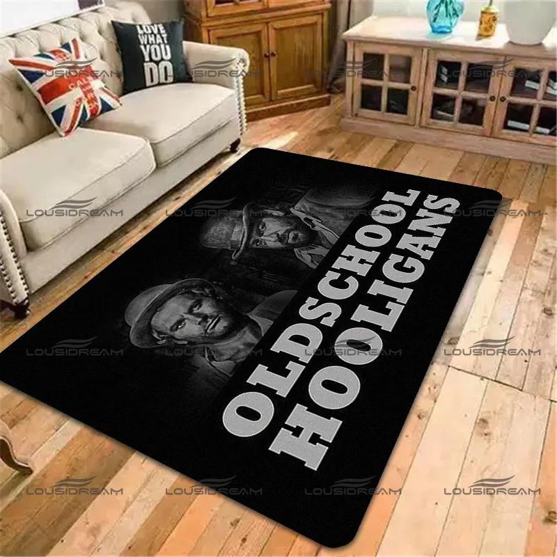 Tappeto Decorativo Quadrato Bud Spencer & Terence Hill Tappeti con Personaggi in Flanella Tappeto Moderno per Pavimento Soggiorno Camera da Letto