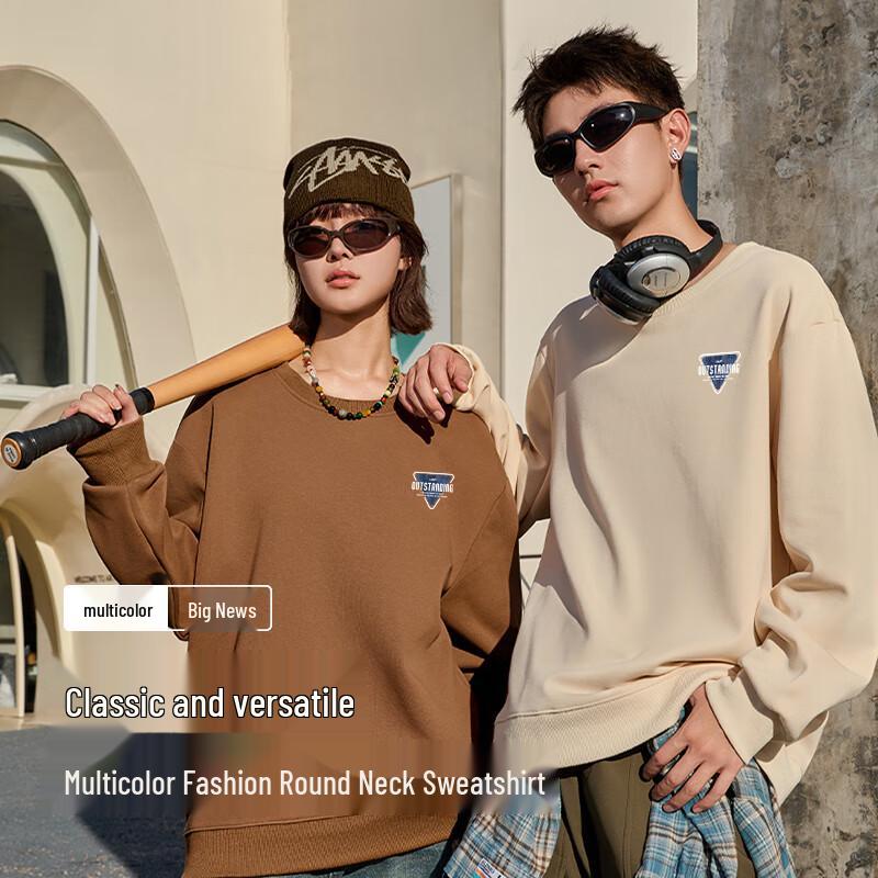 Baleno S&K Series Couple's Relaxed Fit Sweatshirt with Geometric Print