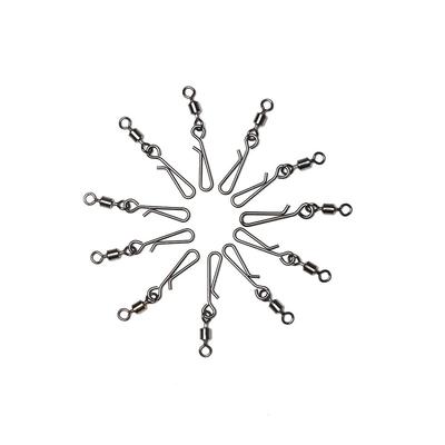 10# Stainless Steel Rolling Swivel Fishing Snap Connector with Pin Bearing Barrel  Heavy Duty Ball
