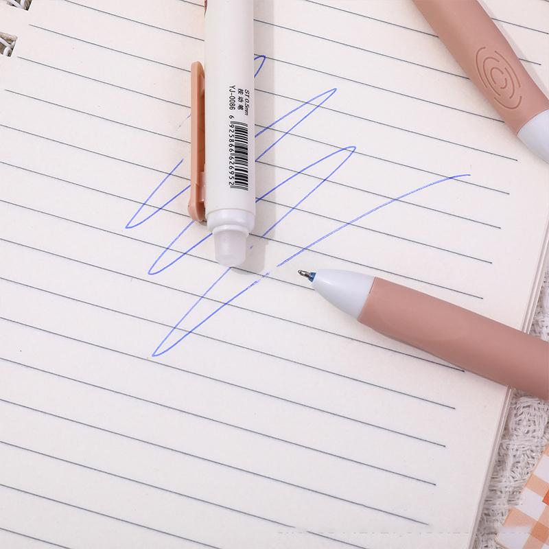 Lot de 5 stylos gel Capybara mignons, stylos effaçables bleus à séchage rapide, fournitures scolaires et de bureau, papeterie esthétique Kawaii