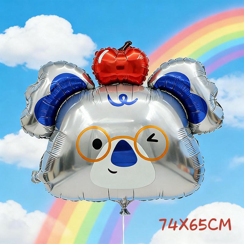 Cute Cartoon Animal Foil Balloons for Baby's First Birthday or Children's Festival Decorations