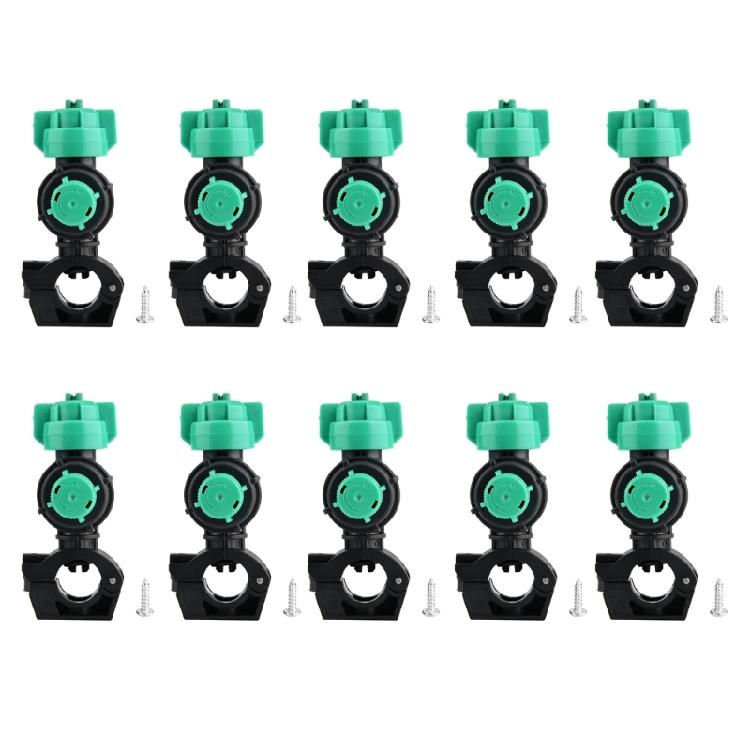 Garden Leak Resistant Agricultural Sprayed Nozzles Pack Of 10 Adjustable Fan Shape Sprayed Efficient Liquid Distribution