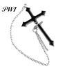 Women Earrings 1Pc Earring Chain Stylish Cross Design Non-allergic Drop Decorative Delicate Dangle for Daily Life Female