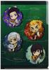 Demon Kimetsu No Yaiba Munching Pillar Gyugyutto Clear File 3 Pockets Slayer