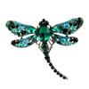 Broches Retro de Libélula de Cristal Grande para Mujer Aleación de Color Broches de Insectos Pines Regalos