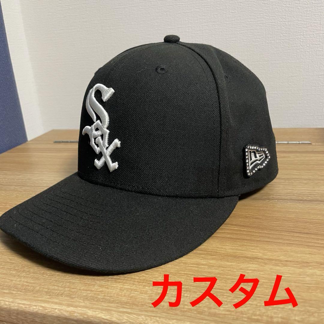 

[Б/У] Кастомная кепка New Era Chicago White Sox, Черная
