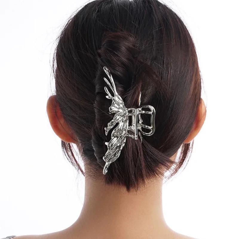 

2022 Korea Hollow Butterfly Hairpin INS Geometric Hair Sticks Hair Clips Headdress Hair Accessories