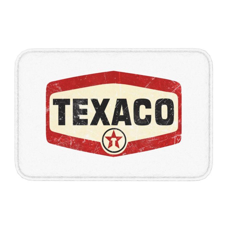Vintage Texaco Logó Padló Ajtó Fürdőszoba Konyha Szőnyegek Csúszásgátló Kültéri Lábtörlő Garázs Bejárat Szőnyeg Szőnyeg Lábmelegítő 40cmx60cm