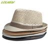 Straw Fedoras Hollow Top Jazz Hat Summer Bowler Sun Hats Cap Classic Version Hats Casual Beach Hat For Men Women