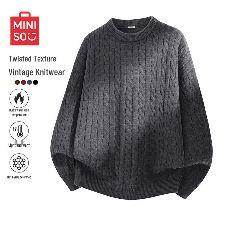 MINISO Unisex Casual Knit Sweater