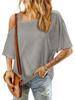 Women's Casual Off-Shoulder Loose Short-Sleeve T-shirt