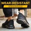 Air Cushion Arbeitssicherheitsschuhe für Herren Damen Atmungsaktive Arbeitssneaker Stahlkappenschuhe Durchtrittsichere Sicherheitsschutzschuhe