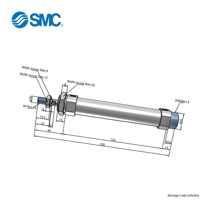 SMC CM2-Z Serie Doppeltwirkender Luftzylinder