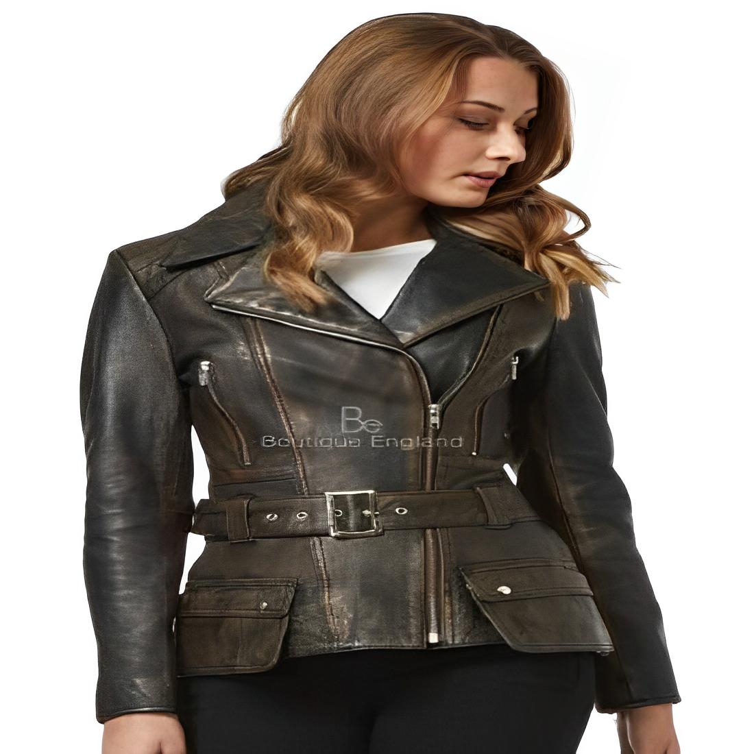 Noora New Womens Lambskin Black Rub