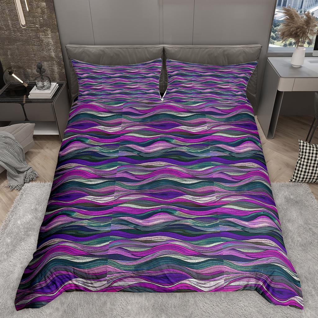 Comforter Homewish Abstract Geometric Stripe Line Bed Set Modern Contemporary Artwork Set
