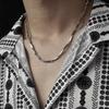 Exclusive Design Titanium Steel Oval Chain Necklace, Versatile, Luxurious, Hip-hop and Street Style Bamboo Leaf Collar Thin Chain