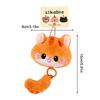 Cute Long-Tailed Kitten Plush Doll Pendant Cartoon Stuffed Doll Keychain Bag Charm Backpack Hanging Decoration Key Holder