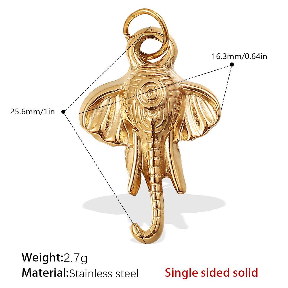 European and American stainless steel DIY pendant accessories plated 18K gold pendant palm hexagram shape pendant jewelry women