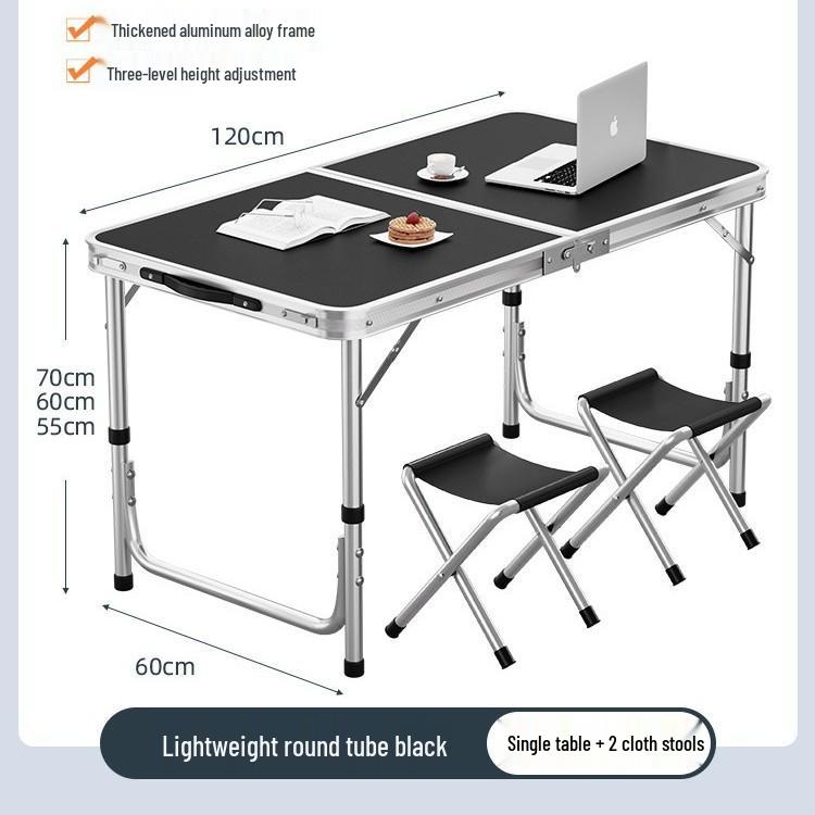 Aluminum Alloy Portable Folding Table and Chairs for Outdoor Market Promotions