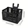 1pc Durable Folding Bicycle Basket, Removable Folding Bicycle Handlebar Front Basket, Bicycle Cargo Rack, Bicycle Accessories