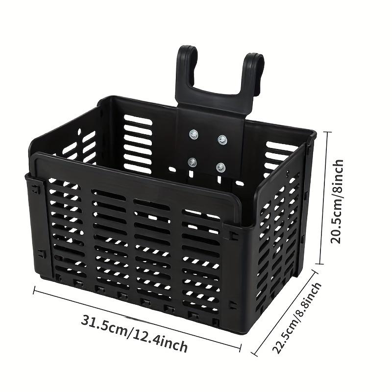 1pc Durable Folding Bicycle Basket, Removable Folding Bicycle Handlebar Front Basket, Bicycle Cargo Rack, Bicycle Accessories
