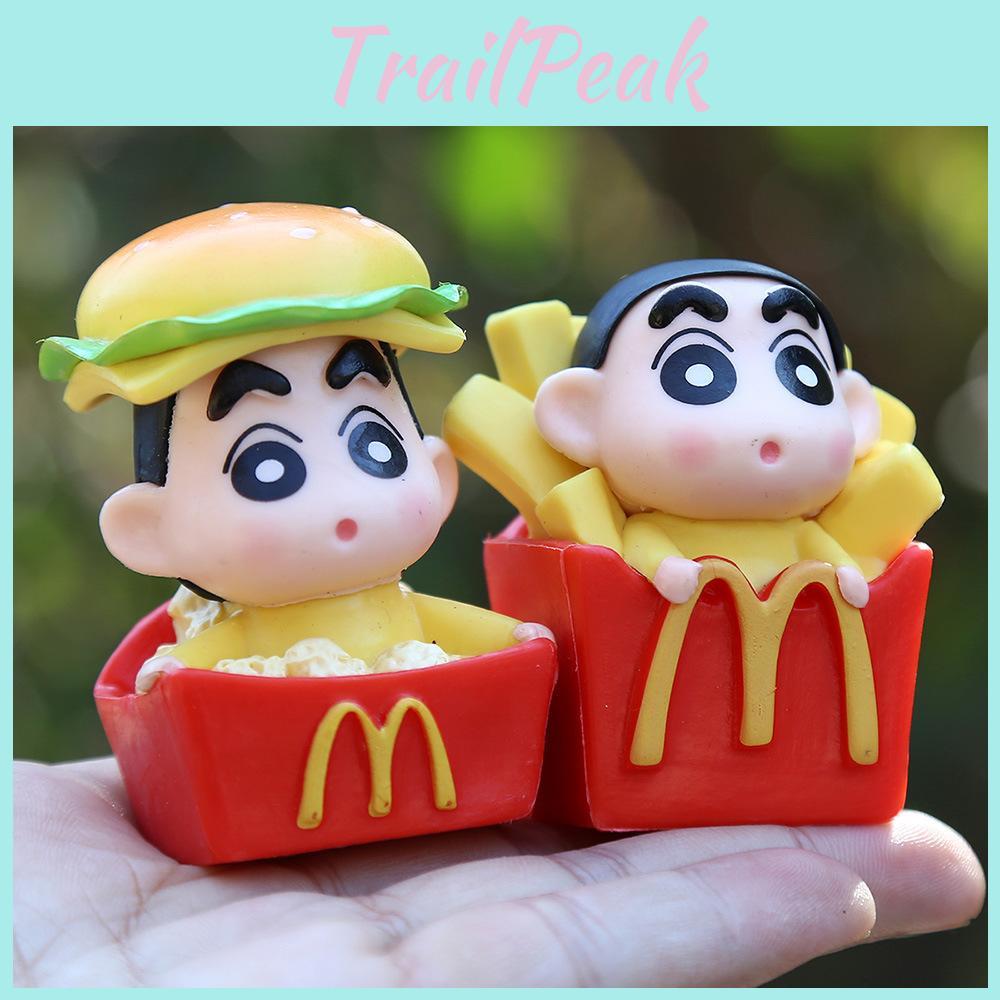 Crayon French Shinchan Fries Hamburg Toy Model Ornaments Children Toy Art