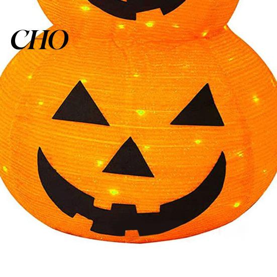 Decorative Pumpkin Light 3FT Halloween Collapsible Decoration Battery Operated Up Holiday Party Lantern Pop Jack-o-Lantern for Indoor Outdoor