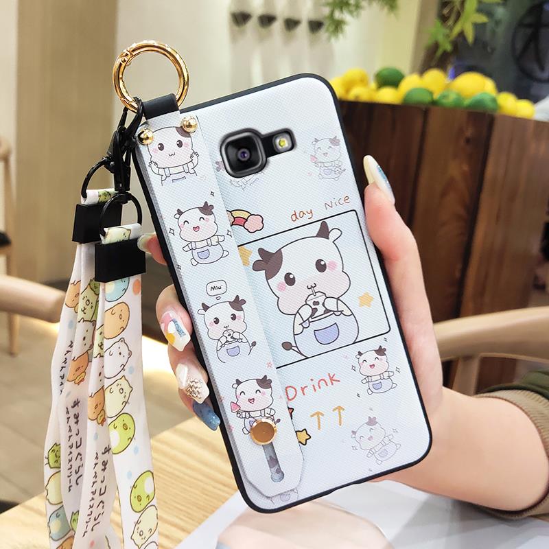 Anti-dust Silicone Phone Case For Samsung Galaxy A510/A5 2016/SM-A510F Soft Case Shockproof Ring Cartoon Back Cover Cute