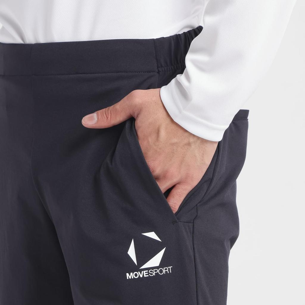 Long Pants Descente Training Pants Stretch Windproof Jersey Training Gym Running Walking BK00 L [Move Sports] Men's