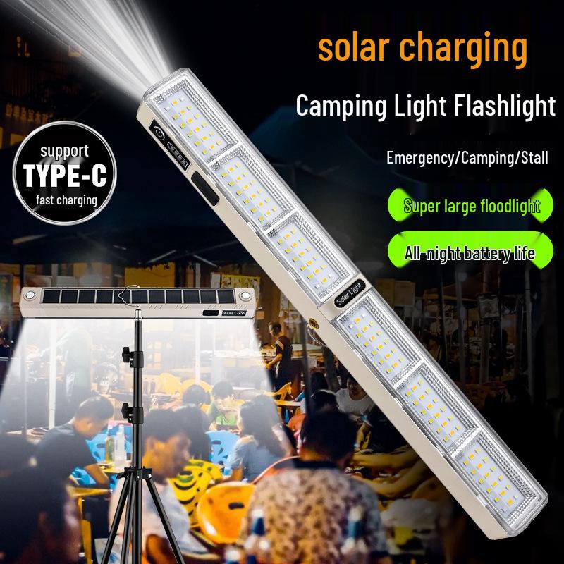 Rechargeable LED Camping and Emergency Light with Long Battery Life - Portable and Convenient for Outdoor Use