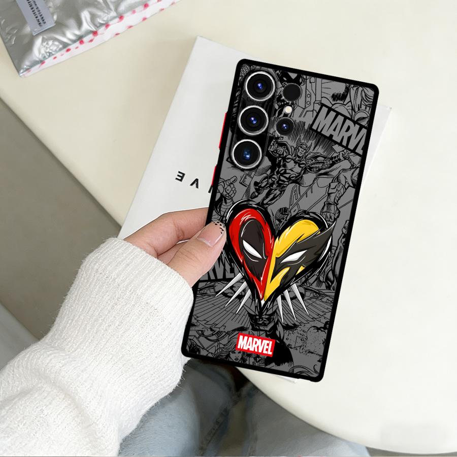 Marvel Deadpool Wolverine Love Case for Samsung Galaxy S26 S21 S20 S23 FE S25 Ultra Note 20 10+ S22 S24 Plus Funda Phone Cover