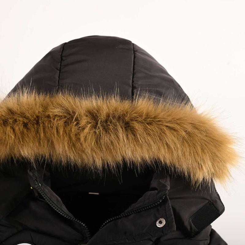Winter Boys Padded Children's Children Hooded Velvet Thick Warm
