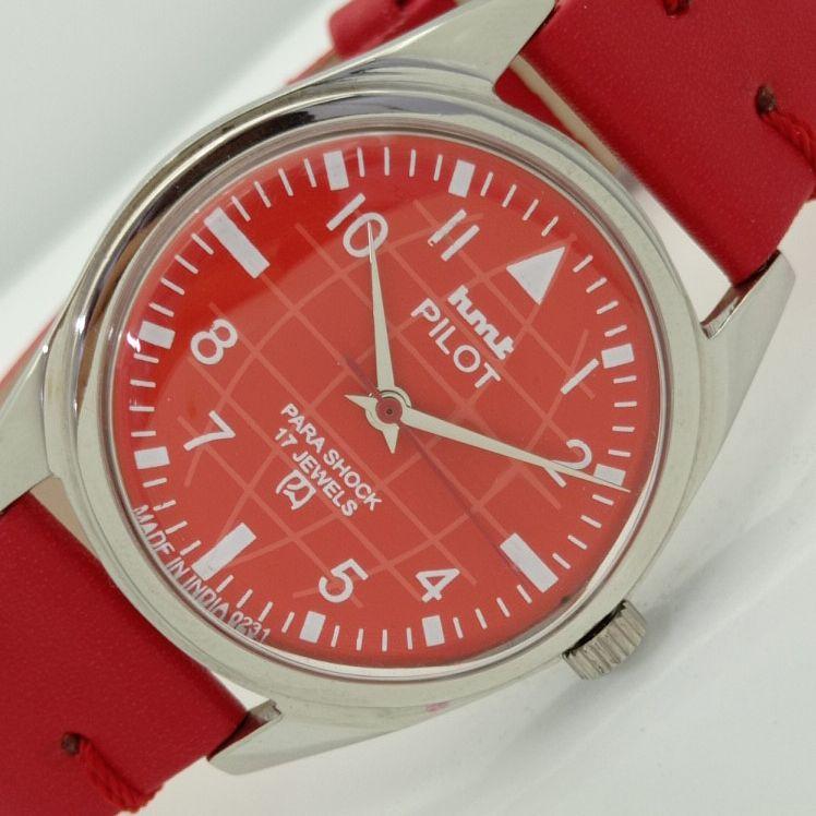 

OLD HMT PILOT INDIAN МУЖСКИЕ МЕХАНИЧЕСКИЕ ЧАСЫ a415052-1 Артикул 010-a415052