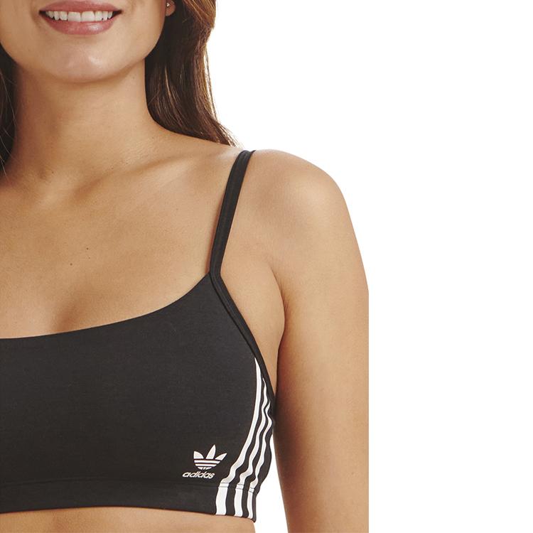 Adidas Originals Simple Comfortable Wireless Bra Women Underwear Black 4A4H00-000