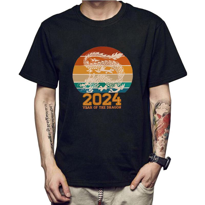 Свободные повседневные футболки с круглым вырезом и короткими рукавами с принтом — фото 4