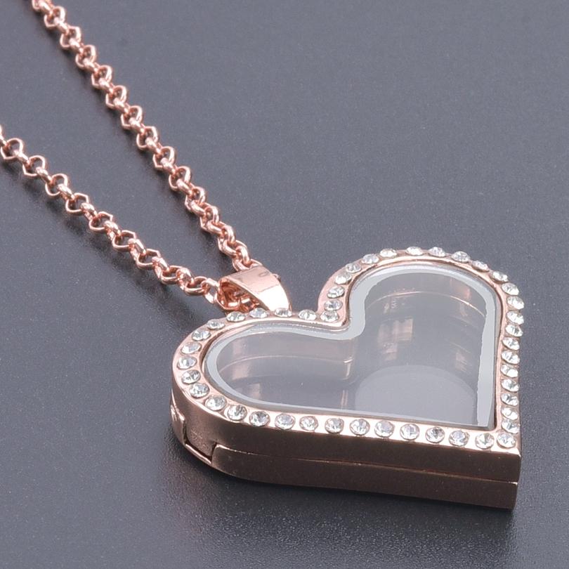 1Pc Round Heart Glass Cremation Urn Locket Pendant Necklaces For Ashes Mix Geometric Memory Floating Relicario Collares Jewelry