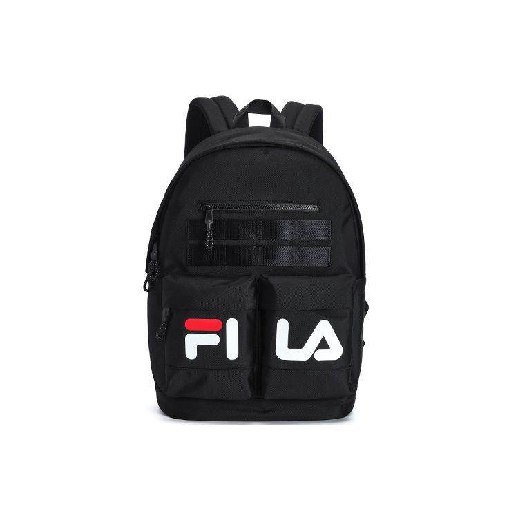 FILA Fashion Large Capacity Fabric Backpack Unisex Backpack Deep-Black F13U319135F-BK Extra Small