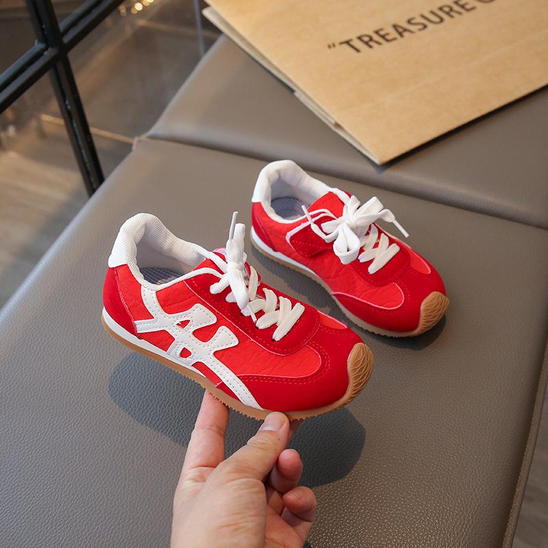 Children's Forrest Gump shoes 2025 new girls breathable casual shoes spring and autumn boys sports shoes medium and older children's net shoes