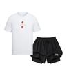 Li Ning Fitness Sets Men's Crew Neck Moderate GKMB-YHST191+LSKT607