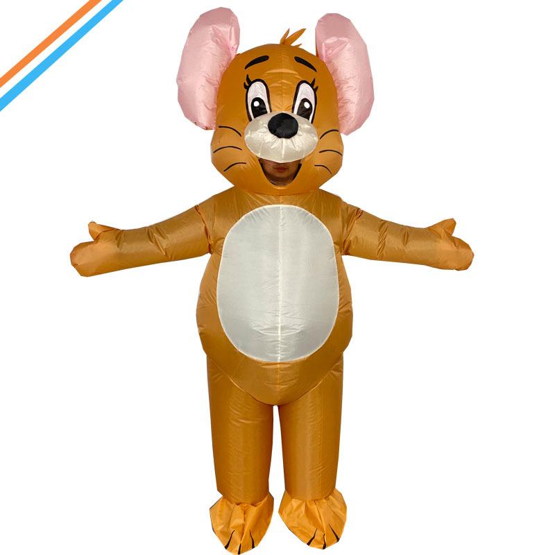 Mouse Inflatable Halloween Party Props Doll Costume Funny Cosplay Inflatable Costume One size fits all