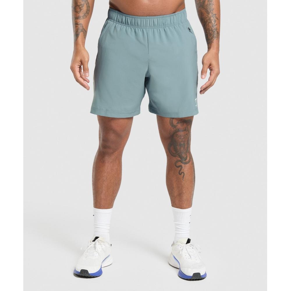Gymshark Sport 7 Shorts Rest Blue Cool Blue A1b3l Uddc